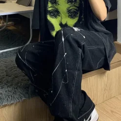 Aesthetic T-Shirts & Graphic Tees*Boogzel Clothing Grunge Ghost Face Graphic T-Shirt Black/green