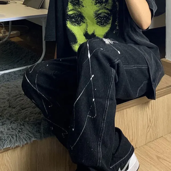 Aesthetic T-Shirts & Graphic Tees*Boogzel Clothing Grunge Ghost Face Graphic T-Shirt Black/green