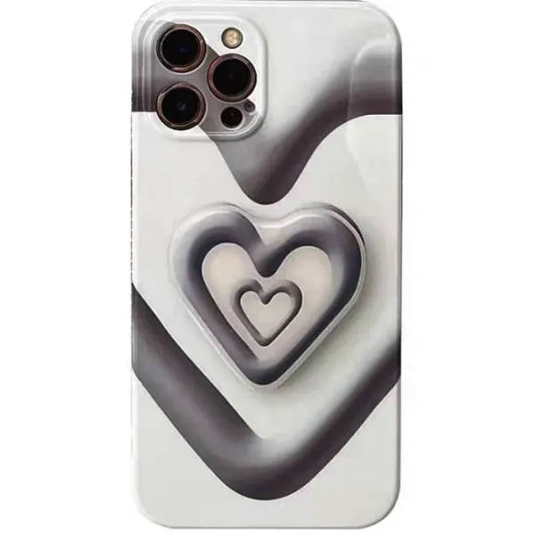 Iphone Cases*Boogzel Clothing Grunge Heart iPhone Case Black/white