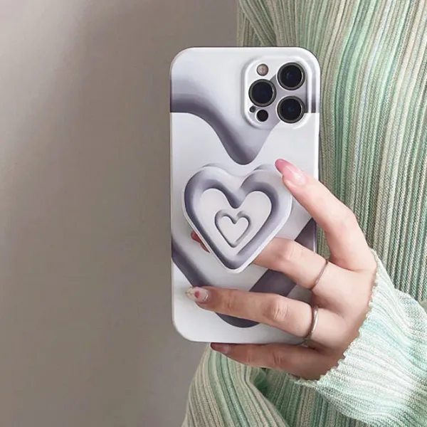 Iphone Cases*Boogzel Clothing Grunge Heart iPhone Case Black/white