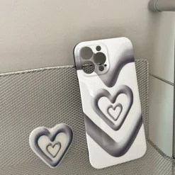 Iphone Cases*Boogzel Clothing Grunge Heart iPhone Case Black/white