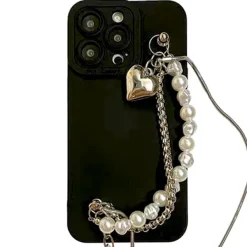 Iphone Cases*Boogzel Clothing Grunge Pearl Chain iPhone Case Black