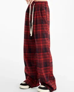 Pants & Trousers*Boogzel Clothing Grunge Plaid Pants in Red