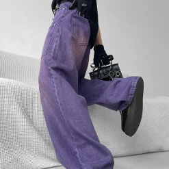 Mens|Jeans*Boogzel Clothing Grunge Baggy Jeans Purple