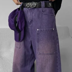 Mens|Jeans*Boogzel Clothing Grunge Baggy Jeans Purple