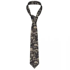 Other*Boogzel Clothing Grunge Skull Tie Black