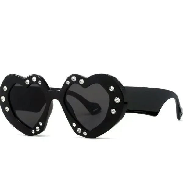 Sunglasses*Boogzel Clothing Grunge Style Bold Heart-Shaped Sunglasses