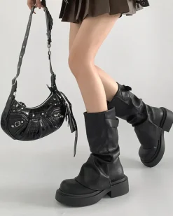 Boots / Platform Boots*Boogzel Clothing Grunge Style Slouch Boots