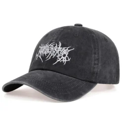 Hats|Mens*Boogzel Clothing Grunge Washed Baseball Cap DarkGrey