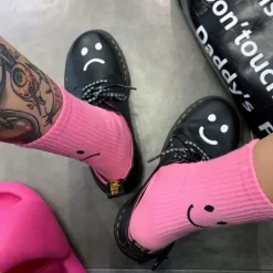Socks*Boogzel Clothing Happy & Sad Face Print Socks