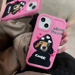 Iphone Cases*Boogzel Clothing Happy Puppy iPhone Case Pink