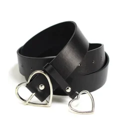 Other|Belts & Chains*Boogzel Clothing Heart Buckle Belt Black