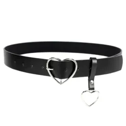 Other|Belts & Chains*Boogzel Clothing Heart Buckle Belt Black