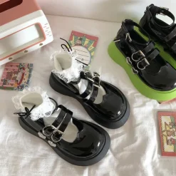 Classics|Sandals / Mary Janes*Boogzel Clothing Heart Buckle Chunky Sandals