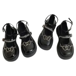 Classics|Sandals / Mary Janes*Boogzel Clothing Heart Chain Chunky Sandals