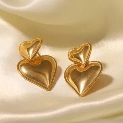 Earrings*Boogzel Clothing Heart Chunky Earrings
