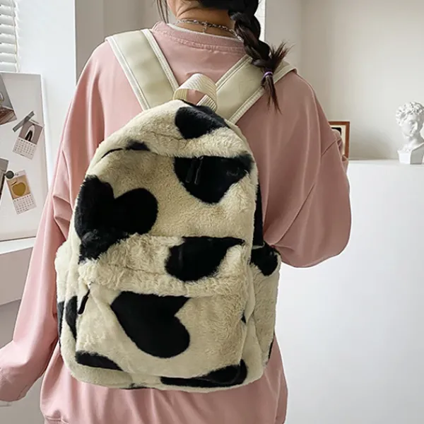 Bags & Purses*Boogzel Clothing Heart Crush Fuzzy Backpack
