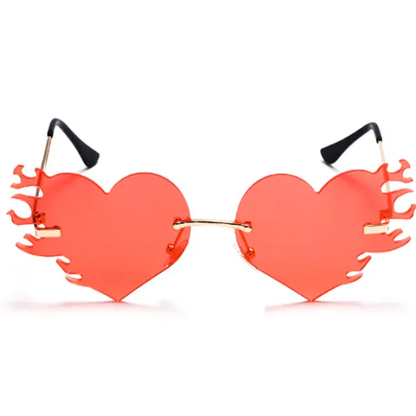 Sunglasses*Boogzel Clothing Heart Flame Glasses
