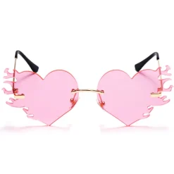 Sunglasses*Boogzel Clothing Heart Flame Glasses