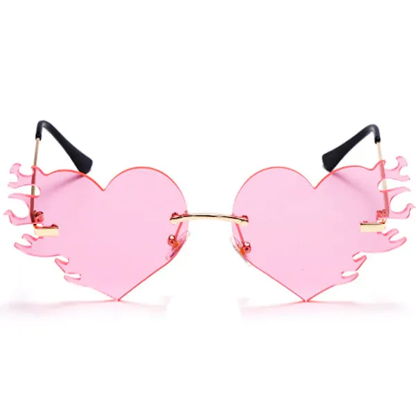 Sunglasses*Boogzel Clothing Heart Flame Glasses
