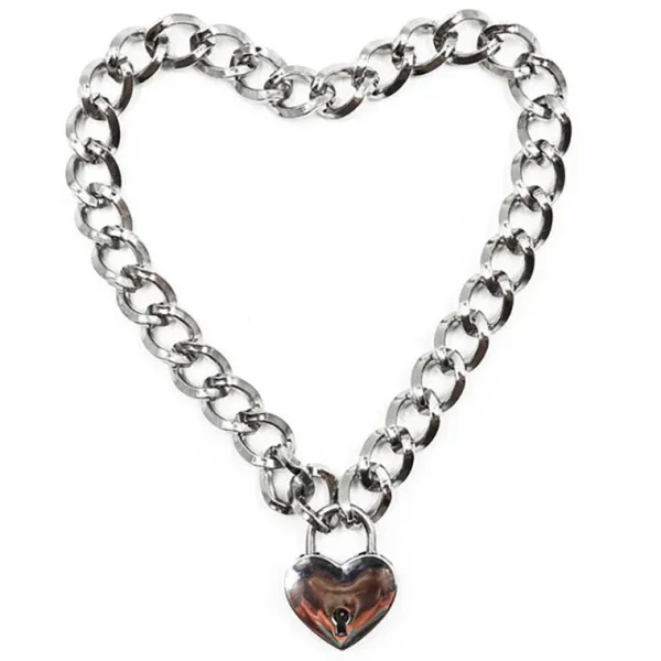 Necklaces & Chokers*Boogzel Clothing Heart Lock Necklace Silver