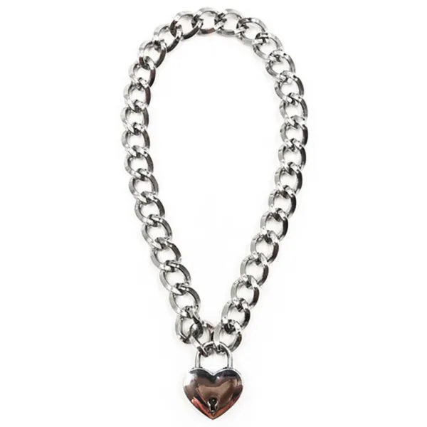 Necklaces & Chokers*Boogzel Clothing Heart Lock Necklace Silver