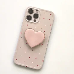 Iphone Cases*Boogzel Clothing Heart Polka Dot iPhone Case Pink
