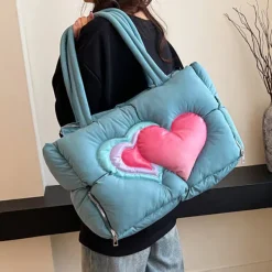 Bags & Purses*Boogzel Clothing Heart Puffer Handbag