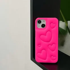 Iphone Cases*Boogzel Clothing Heart Puffer iPhone Case Pink