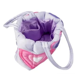 Bags & Purses*Boogzel Clothing Heart Puffer Shoulder Bag Purple/pink