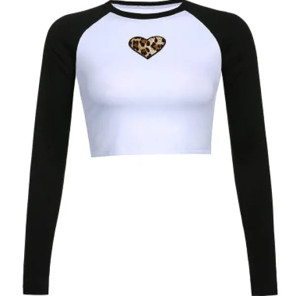 Long Sleeve Tops*Boogzel Clothing Heart Raglan Tee
