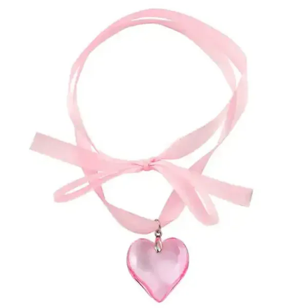 Necklaces & Chokers*Boogzel Clothing Heart Satin Ribbon Necklace