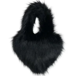 Bags & Purses*Boogzel Clothing Heart Shape Fuzzy Handbag