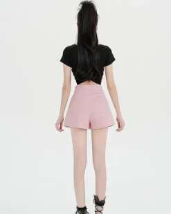 Skirts*Boogzel Clothing Heart Stealer Wrap Skort Pink