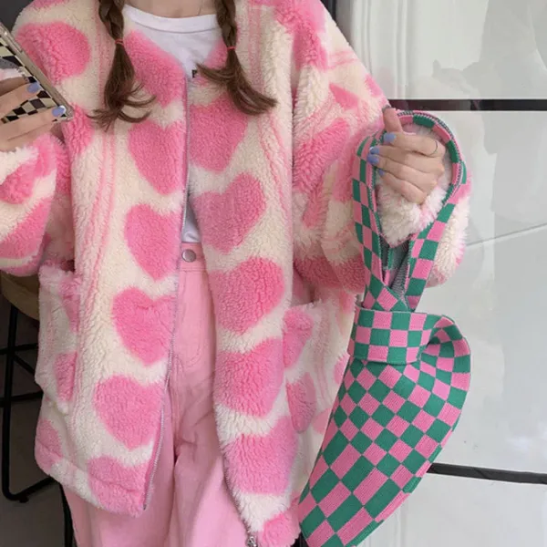 Coats & Jackets*Boogzel Clothing Heart Stealer Zip Up Jacket