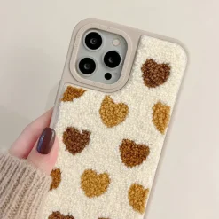 Iphone Cases*Boogzel Clothing Hearts Fuzzy iPhone Case