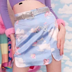 Skirts*Boogzel Clothing Heavenly Mini Skirt Blue