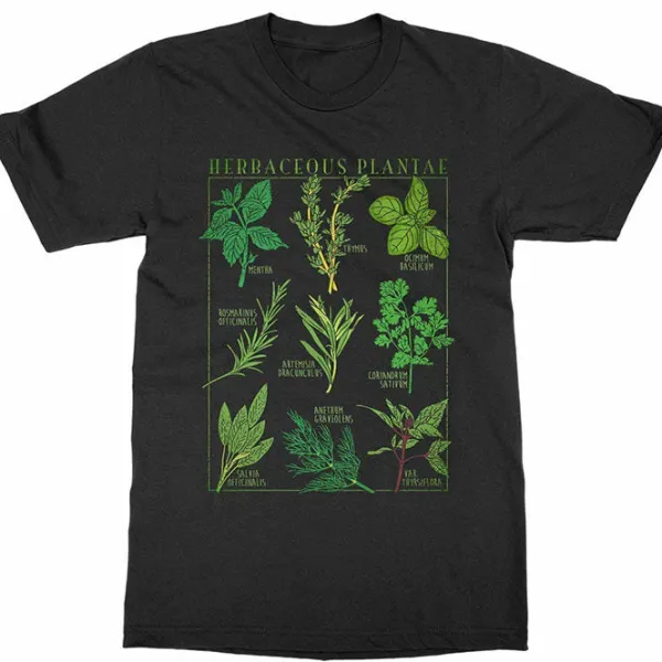 Aesthetic T-Shirts & Graphic Tees*Boogzel Clothing Herbaceous Plantae T-Shirt Black