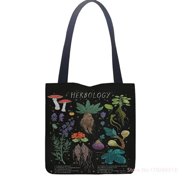 Bags & Purses*Boogzel Clothing Herbology Shoulder Bag Black