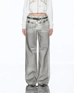 Jeans*Boogzel Clothing High Fashion Jeans Silver