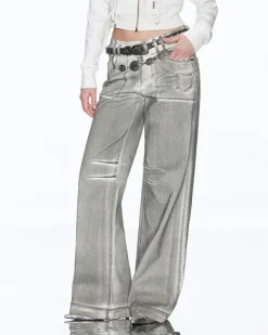 Jeans*Boogzel Clothing High Fashion Jeans Silver