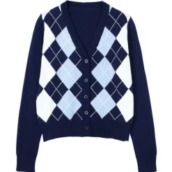 Argyle Sweaters & Vests|Knit Cardigans*Boogzel Clothing High School Crush Cardigan Blue