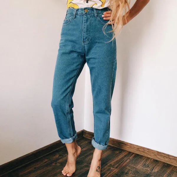 Jeans*Boogzel Clothing High Waisted Mom Jeans