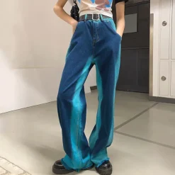 Jeans*Boogzel Clothing Hit The Charts Wide Jeans Blue