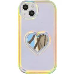 Iphone Cases*Boogzel Clothing Holographic Heart Mirror iPhone Case