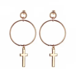 Earrings*Boogzel Clothing Holy Sinner Cross Earrings
