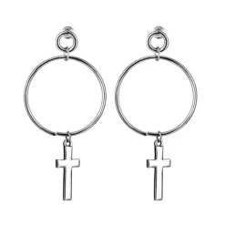 Earrings*Boogzel Clothing Holy Sinner Cross Earrings
