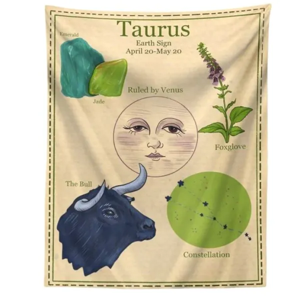 Posters / Tapestry*Boogzel Clothing Horoscope Aesthetic Wall Tapestry