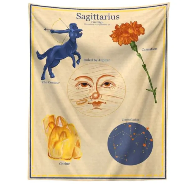 Posters / Tapestry*Boogzel Clothing Horoscope Aesthetic Wall Tapestry
