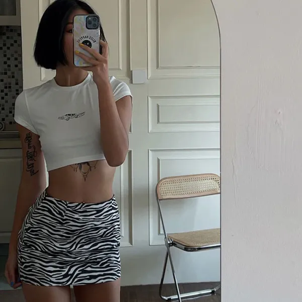 Sandals / Mary Janes*Boogzel Clothing Hot Wheels Crop Top White